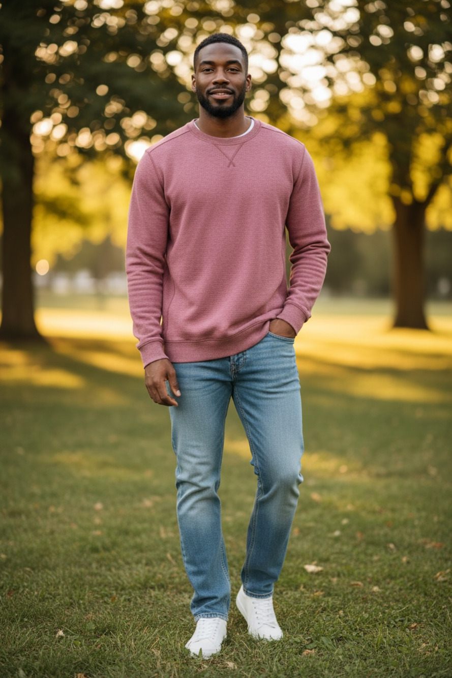 Eddie Bauer Men's Long Sleeve Waffle Knit Thermal Crewneck Shirt